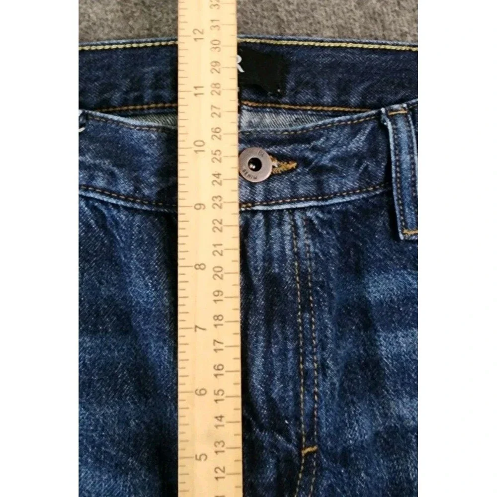 Banana Republic Jeans Men's 34x34 Dark Wash Selvedge Denim Slim Straight Leg